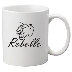 Mug tasse céramique imprimé citation humour Rebelle