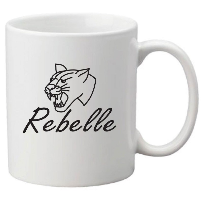 Mug tasse céramique imprimé citation humour Rebelle