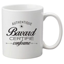 Mug tasse céramique imprimé citation humour Authentique bavard certifié conforme