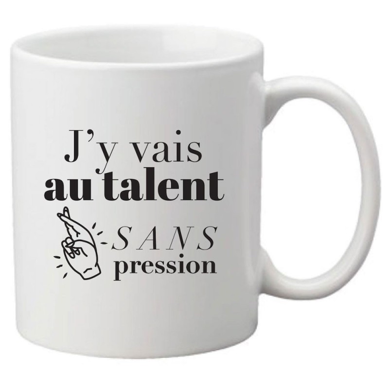 Mug tasse céramique imprimé citation humour Je peux pas je suis fondé