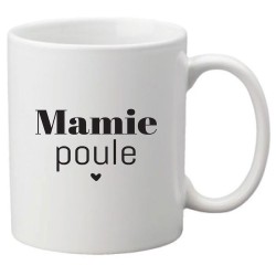 Mug tasse céramique imprimé citation humour Mamie poule