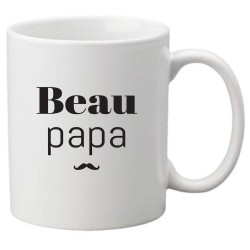 Mug tasse céramique imprimé citation humour Beau papa