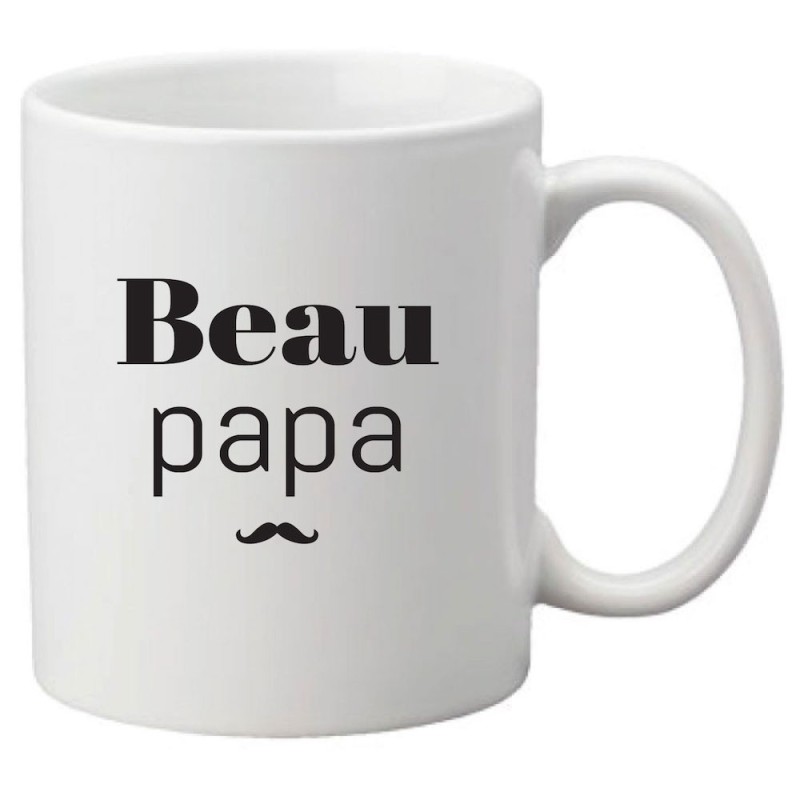 Mug tasse céramique imprimé citation humour Beau papa