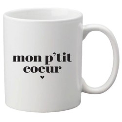 Mug tasse céramique imprimé citation humour Mon 'lit coeur