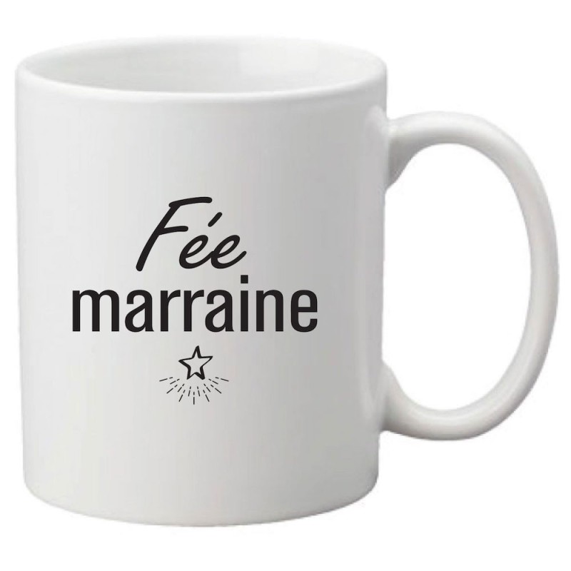 Mug tasse céramique imprimé citation humour fée marraine