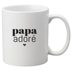 Mug tasse céramique imprimé citation humour Papa adoré
