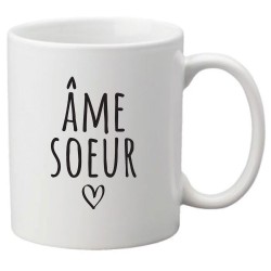Mug tasse céramique imprimé citation humour Âme soeur