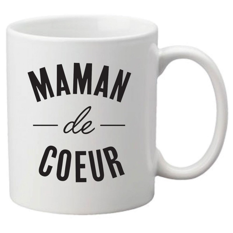 Mug tasse céramique imprimé citation humour humour Maman de coeur