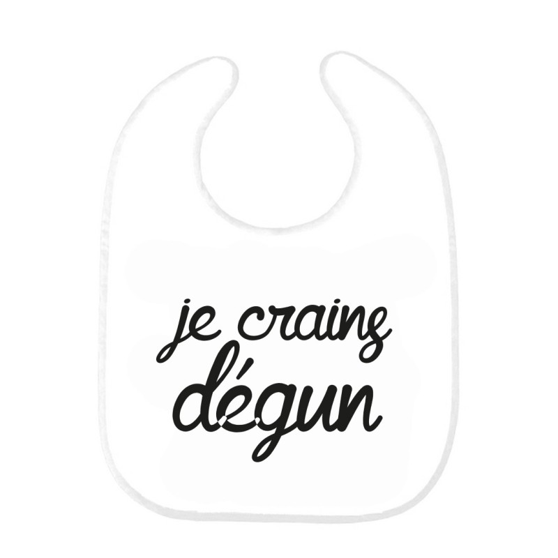 Bavoir bébé imprimé citation naissance humour Je crains dégun