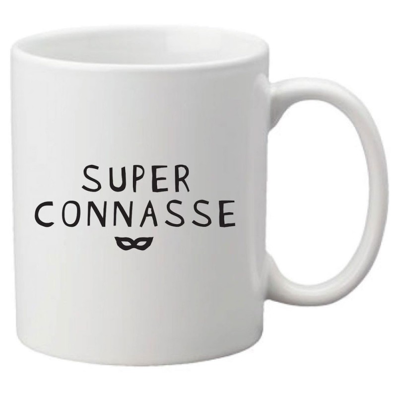 Mug tasse céramique imprimé citation humour super connasse