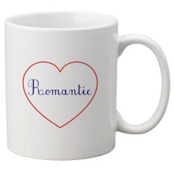 Mug tasse céramique imprimé citation humour illustration coeur Romantic