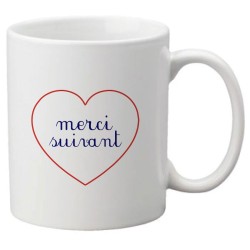 Mug tasse céramique imprimé citation humour illustration coeur merci suivant