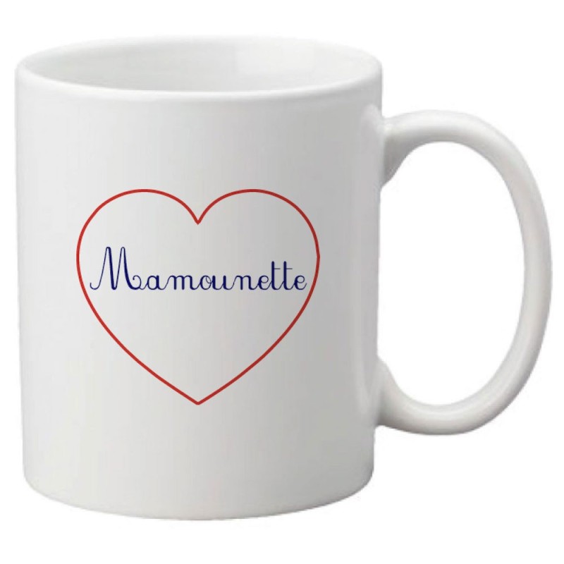 Mug tasse céramique imprimé citation humour illustration coeur mamounette
