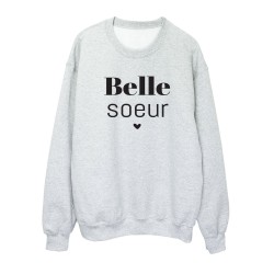 Sweat shirt imprimé citation humour Belle soeur