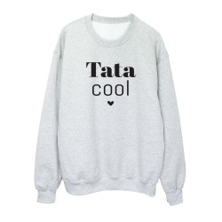 Sweat shirt imprimé citation humour Tata cool