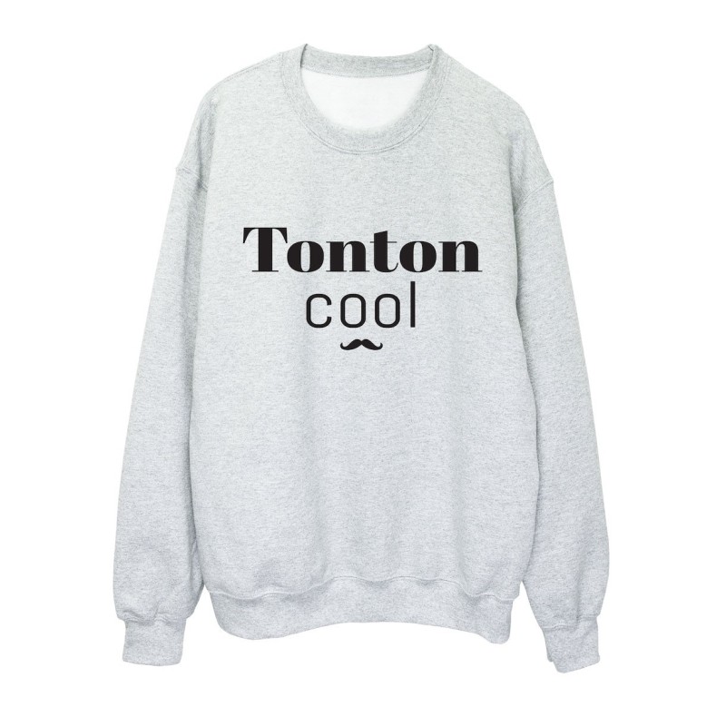 Sweat shirt imprimé citation humour Tonton cool