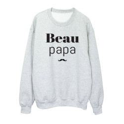 Sweat shirt imprimé citation humour Beau papa