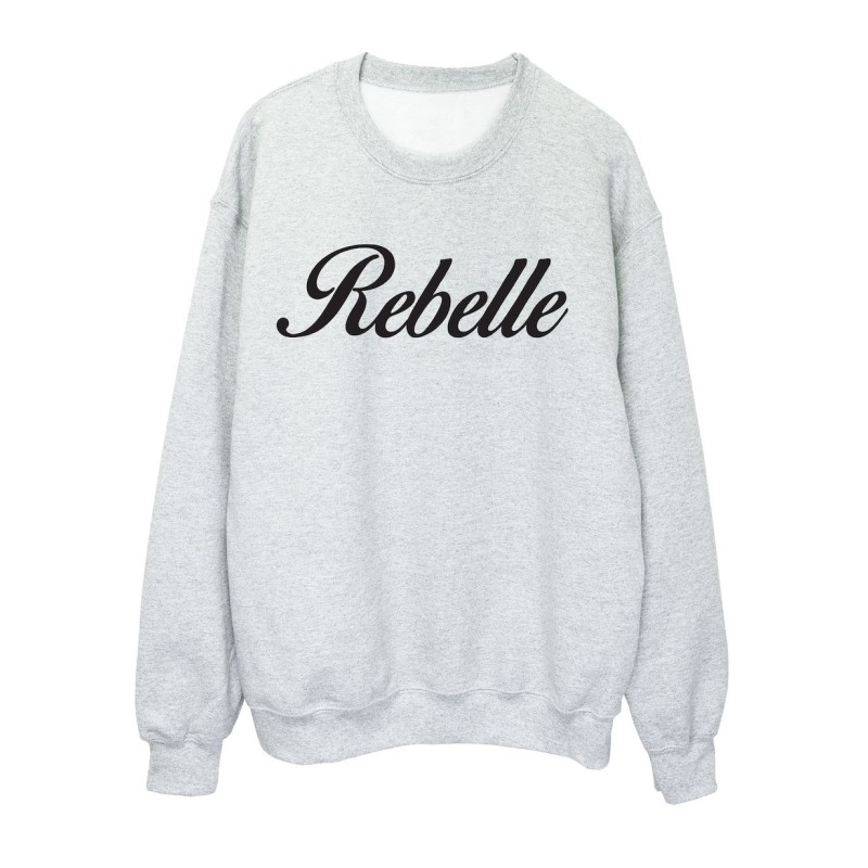 Sweat shirt imprimé citation humour Rebelle