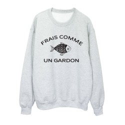 Sweat shirt imprimé citation humour Frais comme un gardon