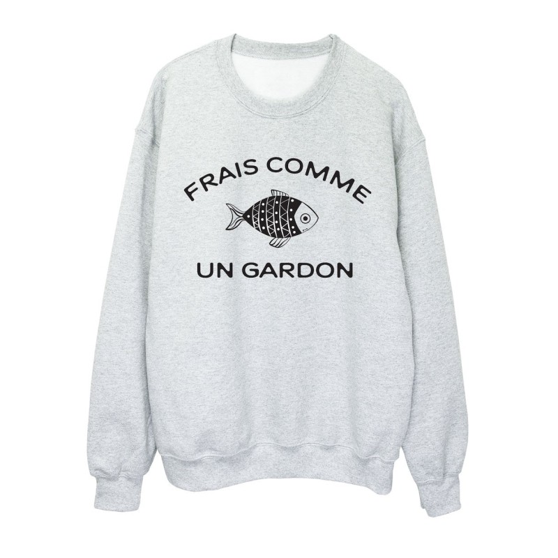 Sweat shirt imprimé citation humour Frais comme un gardon