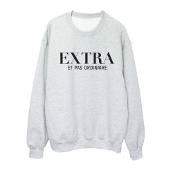 Sweat shirt imprimé citation humour Extra mais pas ordinaire
