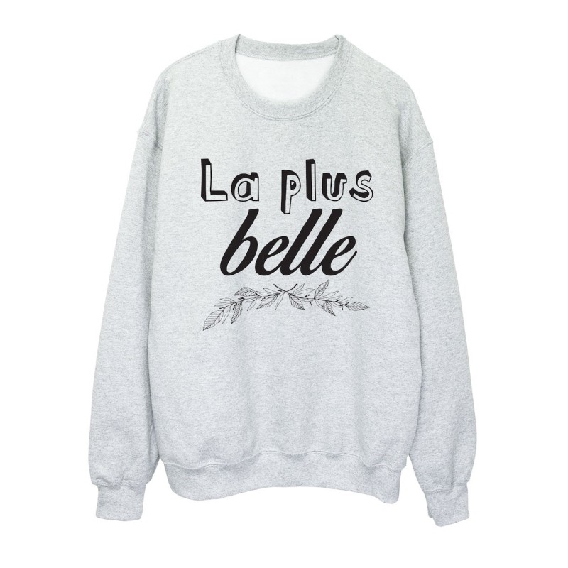 Sweat shirt imprimé citation humour La plus belle