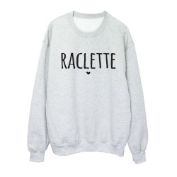 Sweat shirt imprimé citation humour Raclette