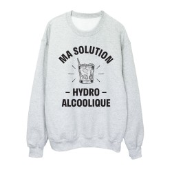 Sweat shirt imprimé citation humour Ma solution hydro alcoolique