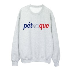 Sweat shirt imprimé citation humour Pétanque