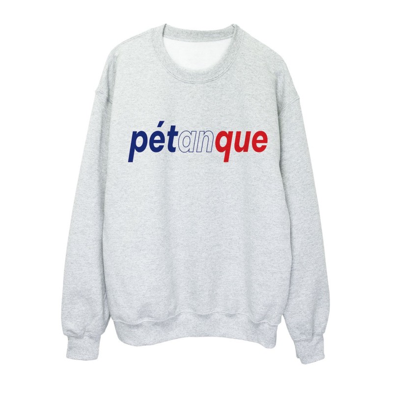 Sweat shirt imprimé citation humour Pétanque