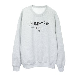 Sweat shirt imprimé citation humour grand mère louve