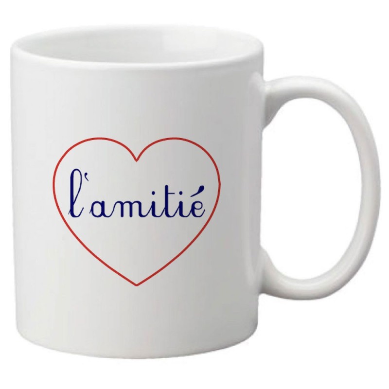 Mug tasse céramique imprimé citation humour illustration coeur l'amitié