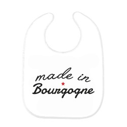 Bavoir bébé imprimé citation naissance humour Made in Bourgogne