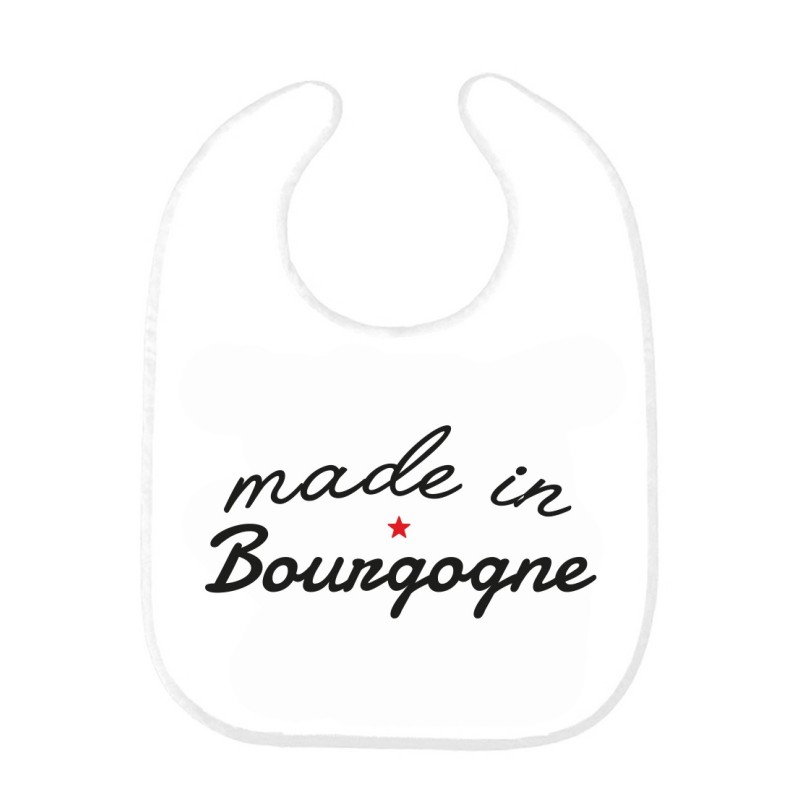 Bavoir bébé imprimé citation naissance humour Made in Bourgogne
