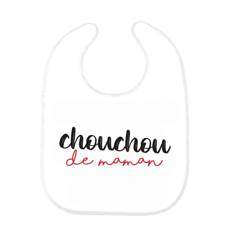 Bavoir bébé imprimé citation naissance humour Chouchou de maman