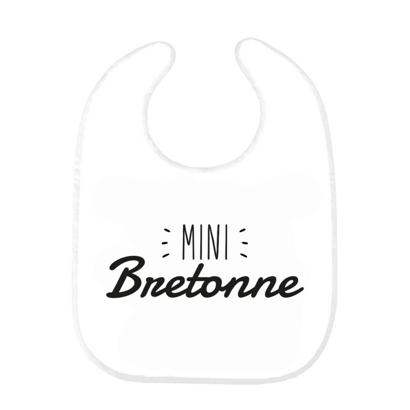 Bavoir bébé imprimé citation naissance humour Mini bretonne