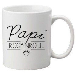 Mug tasse céramique imprimé citation humour illustration coeur papi rocknroll
