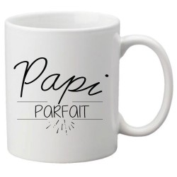 Mug tasse céramique imprimé citation humour illustration Papi parfait