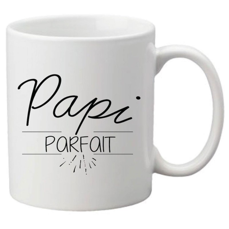 Mug tasse céramique imprimé citation humour illustration Papi parfait