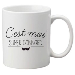 Mug tasse céramique imprimé citation humour illustration citation C'est moi super connard