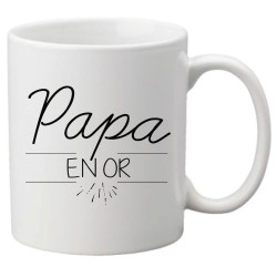 Mug tasse céramique imprimé citation humour illustration citation Papa en or