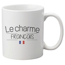 Mug tasse céramique imprimé citation humour illustration citation Le charme français
