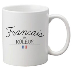 Mug tasse céramique imprimé citation humour illustration citation Français et râleur