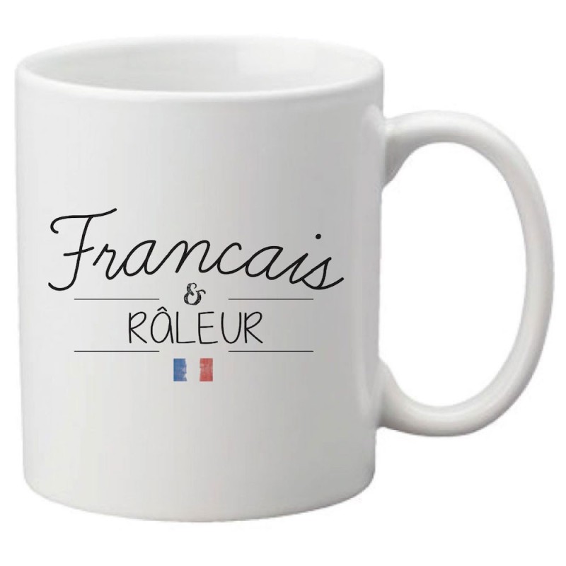 Mug tasse céramique imprimé citation humour illustration citation Français et râleur