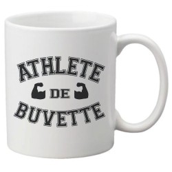 Mug tasse céramique imprimé citation humour illustration citation Athlète de buvette