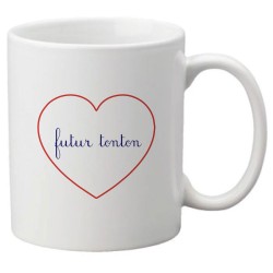Mug tasse céramique imprimé citation humour illustration citation futur tonton