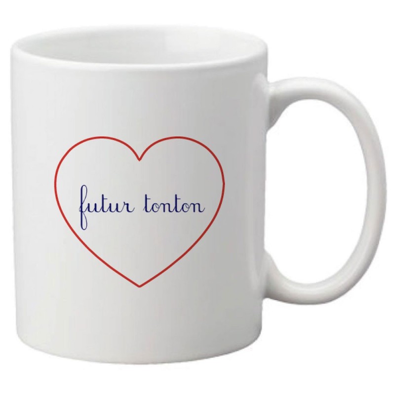 Mug tasse céramique imprimé citation humour illustration citation futur tonton