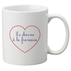 Mug tasse céramique imprimé citation humour illustration citation Charme à la française