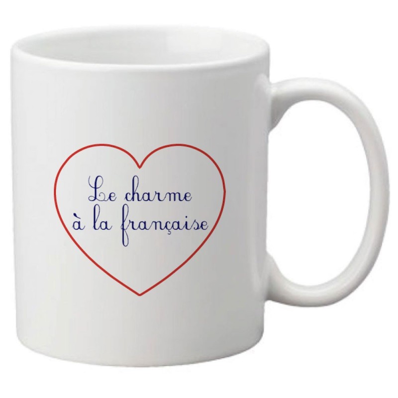 Mug tasse céramique imprimé citation humour illustration citation Charme à la française