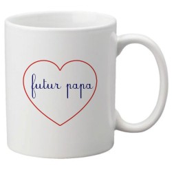 Mug tasse céramique imprimé citation humour illustration citation Futur papa